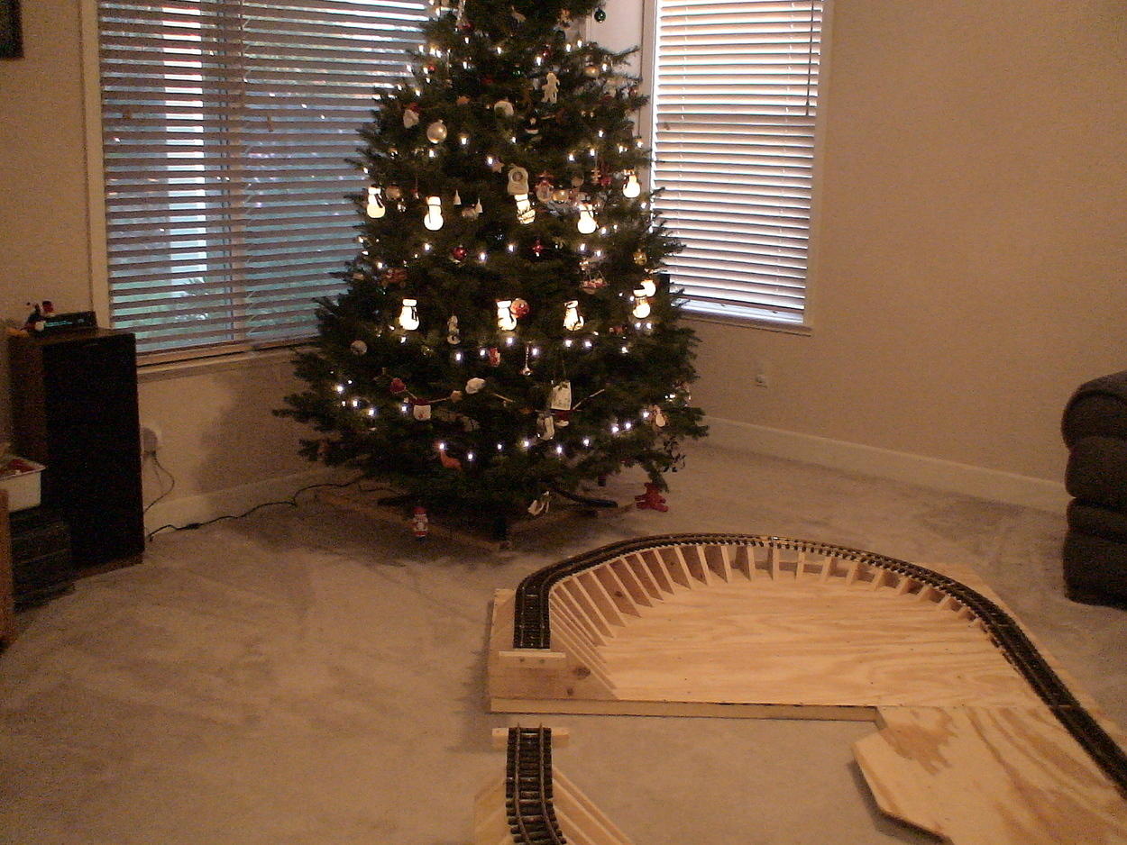 Train table brought into room