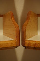 Short shelves - zoomed in view of where they meet